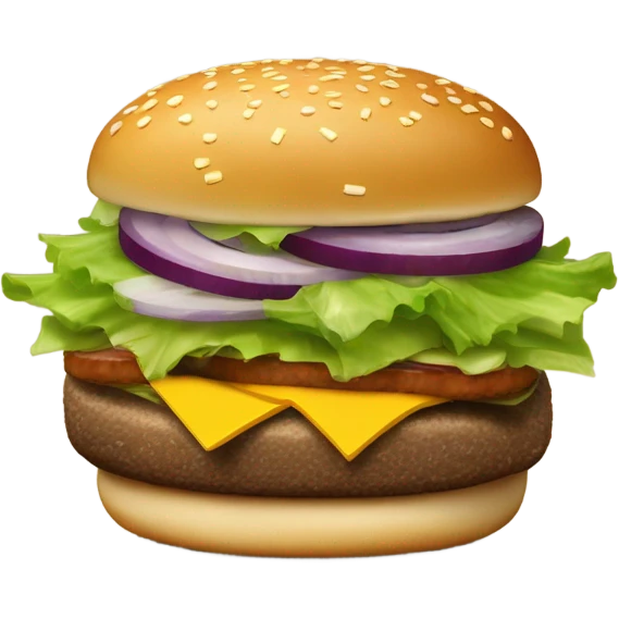 big mac from mcdonald’s  emoji