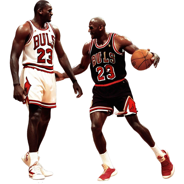 Michael Jordan slapping LeBron  emoji