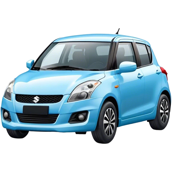 A baby blue suzuki swift emoji
