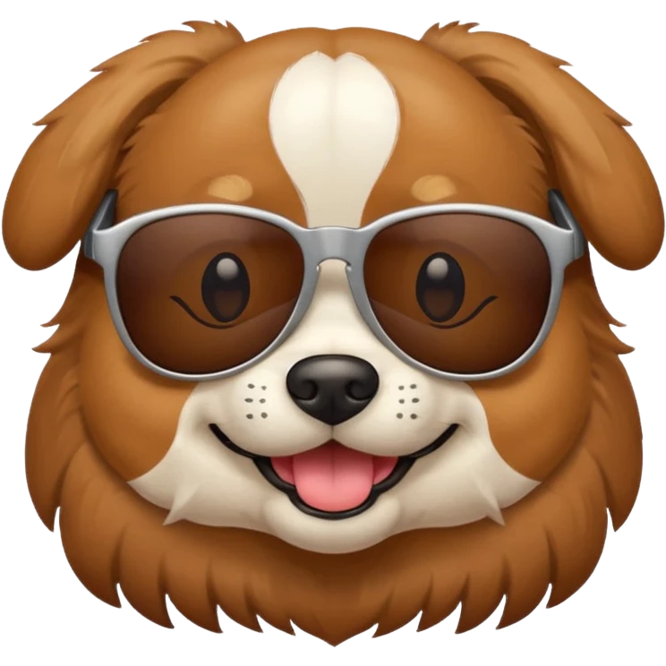 Dog with sun glasses emoji