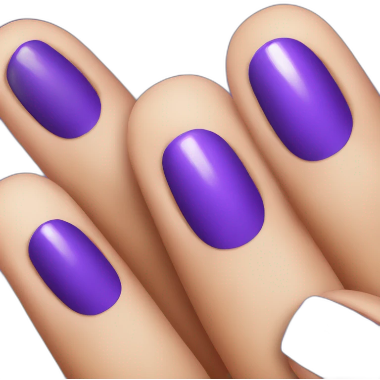 violet nails emoji