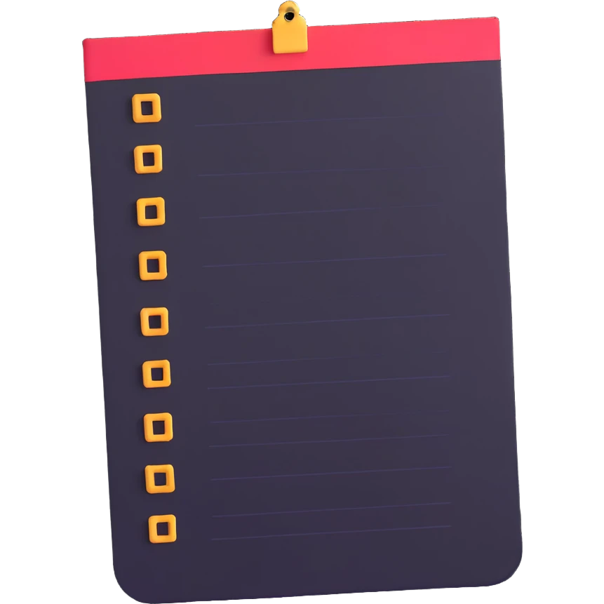 very long endless one-page to-do list emoji