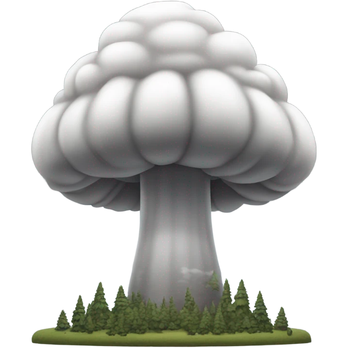 explosion, mushroom cloud emoji