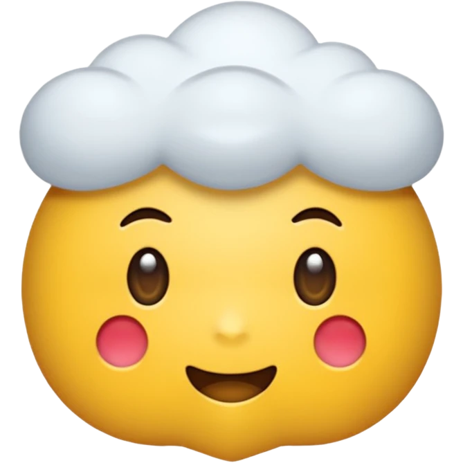 빨간 망토를 쓴 구름 emoji