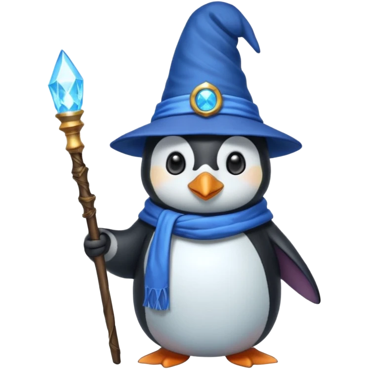 Penguin Wizard emoji