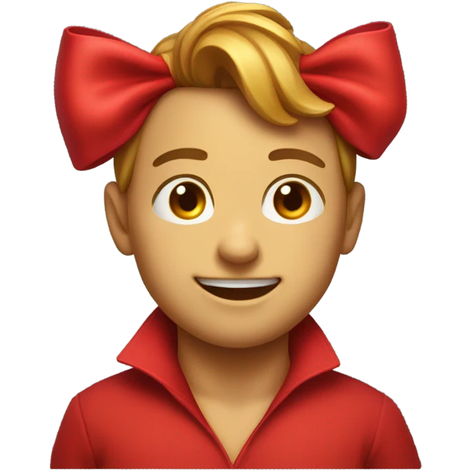 Red bow emoji