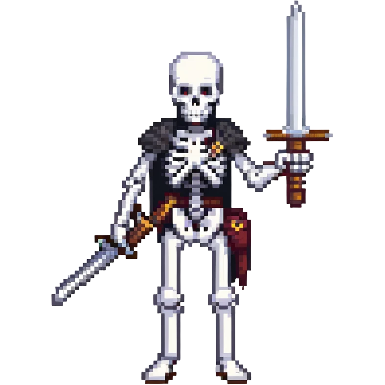 skeleton with a sword emoji