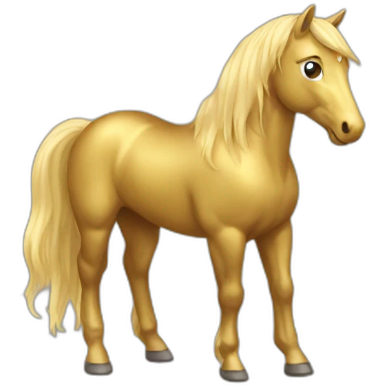 golden horse emoji