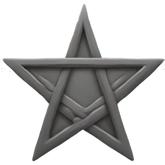 Downward pentagram emoji