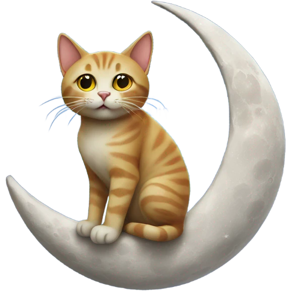 Cat on the moon emoji