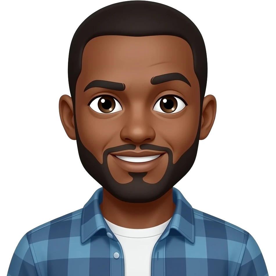 Black man’s side eye emoji