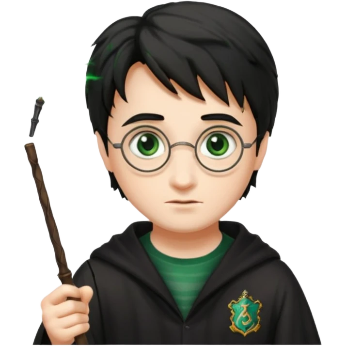 harry potter with magic wand emoji