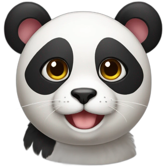 Cat panda emoji