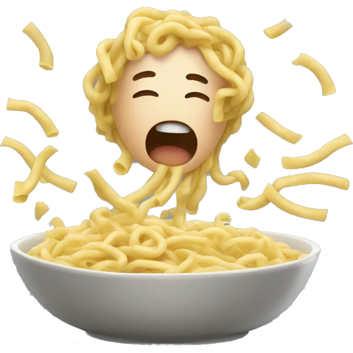 noodles blowing in the win emoji