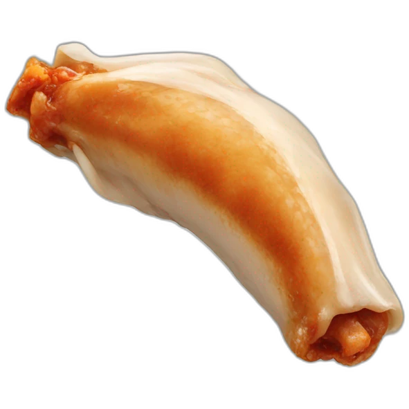Chicken wing bones clean of meat emoji