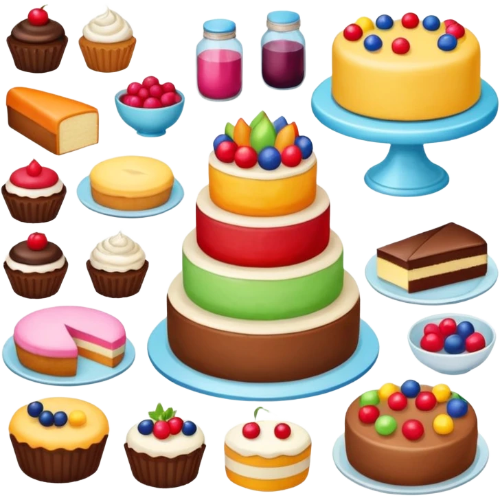 cake baking ingredients emoji
