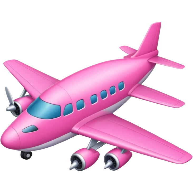 Avión rosa emoji