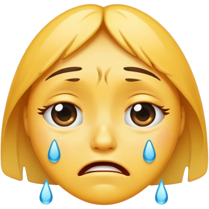 crying face emoji, expressive and clear emoji