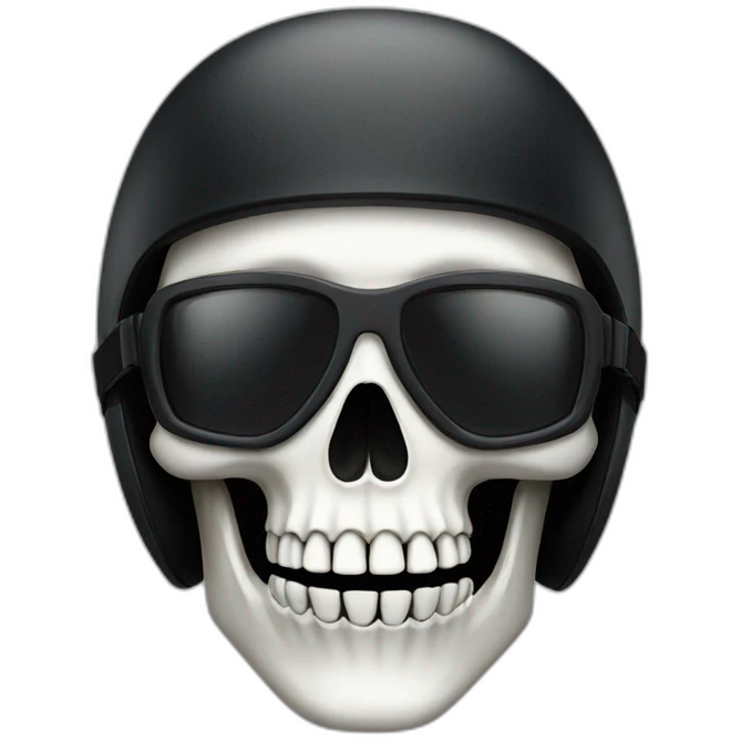 Ski skull emoji