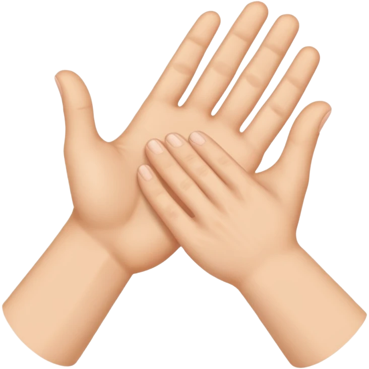 Dos manos saludandose emoji