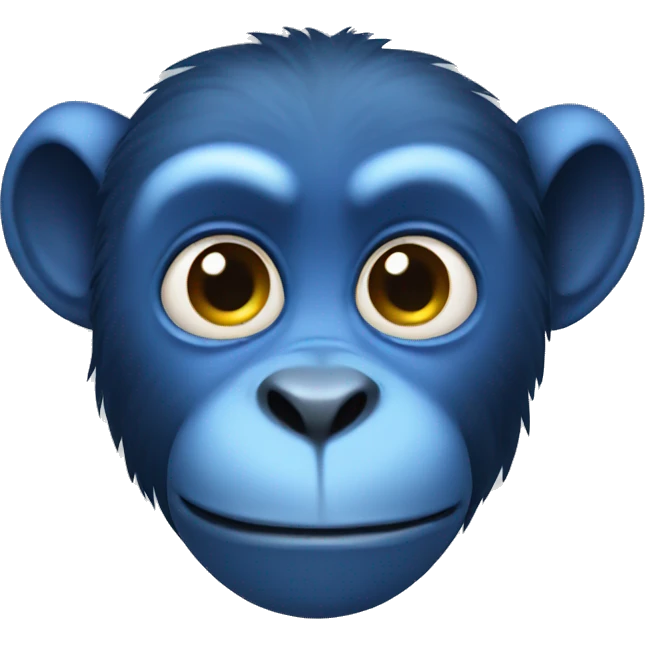 blue monkey emoji