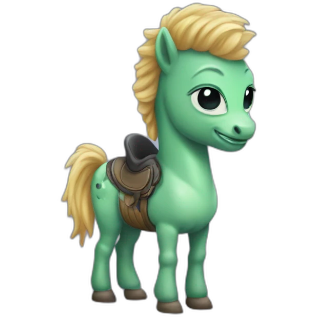 alien-on-a-pony emoji