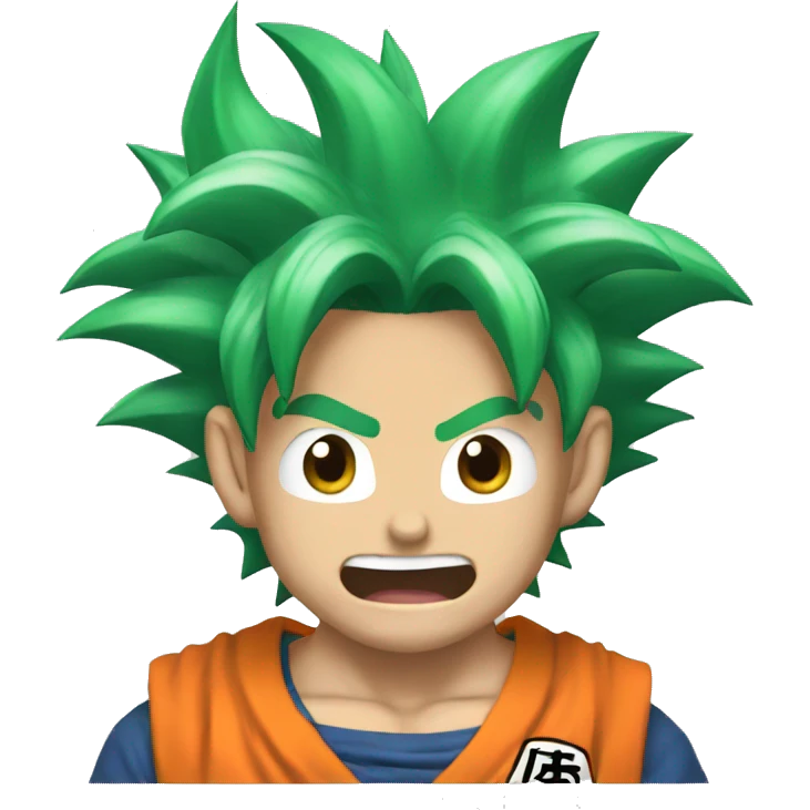 goku with green hair emoji