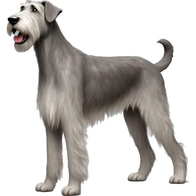  Irish wolfhound dog standing emoji