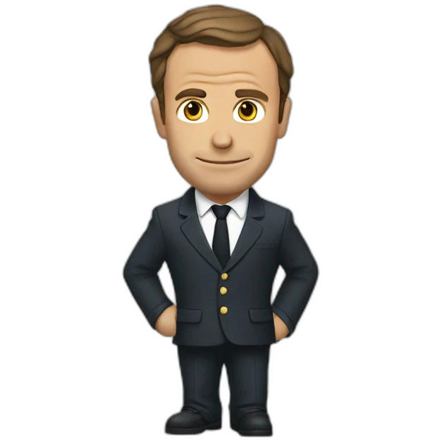 Macron entrain de fumer emoji