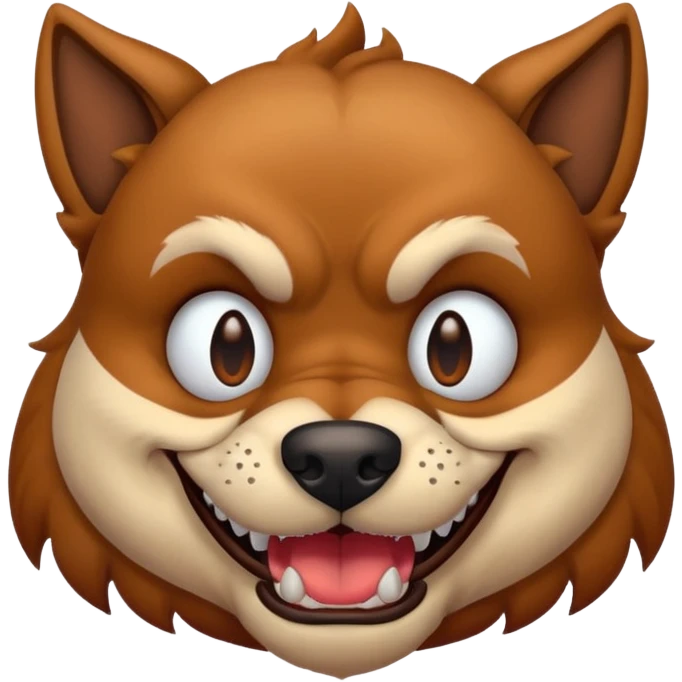 evil smirking dog  emoji