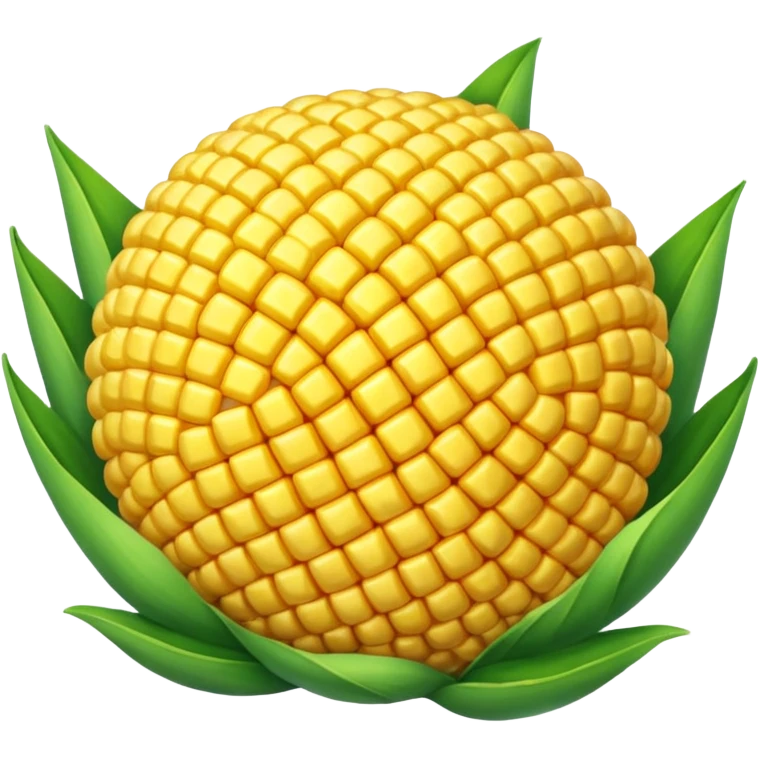 Make a corn but a ball emoji
