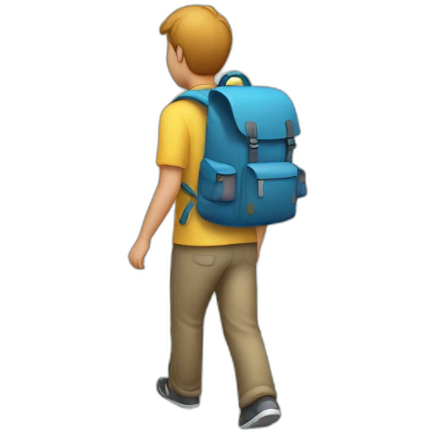 walking-with-backpack-give food emoji