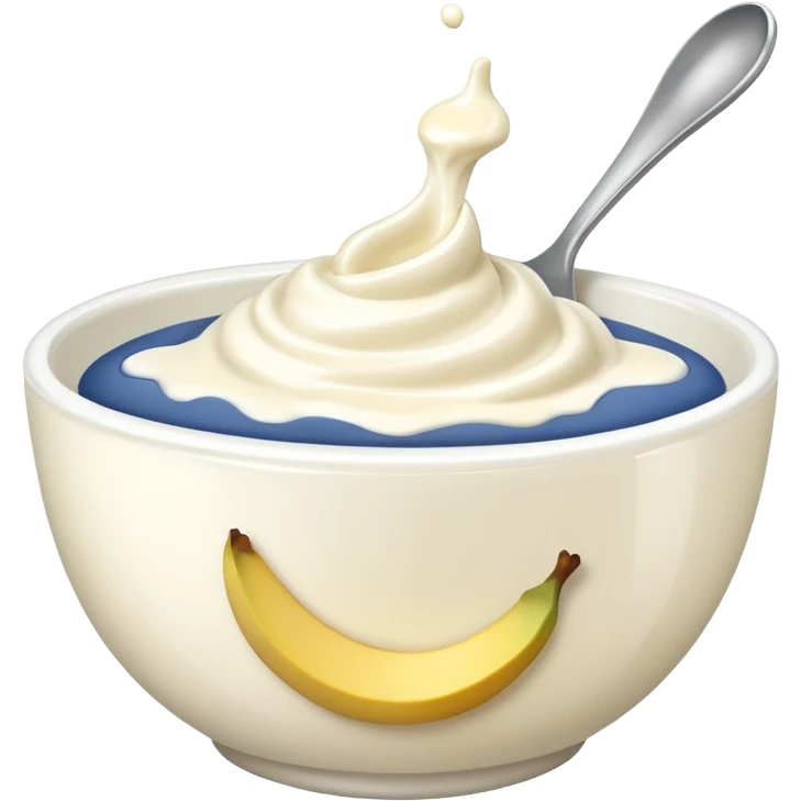 Yoghurt bowl emoji