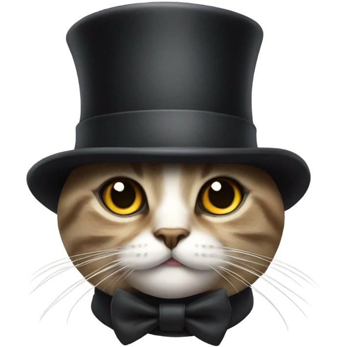 cat with a top hat emoji
