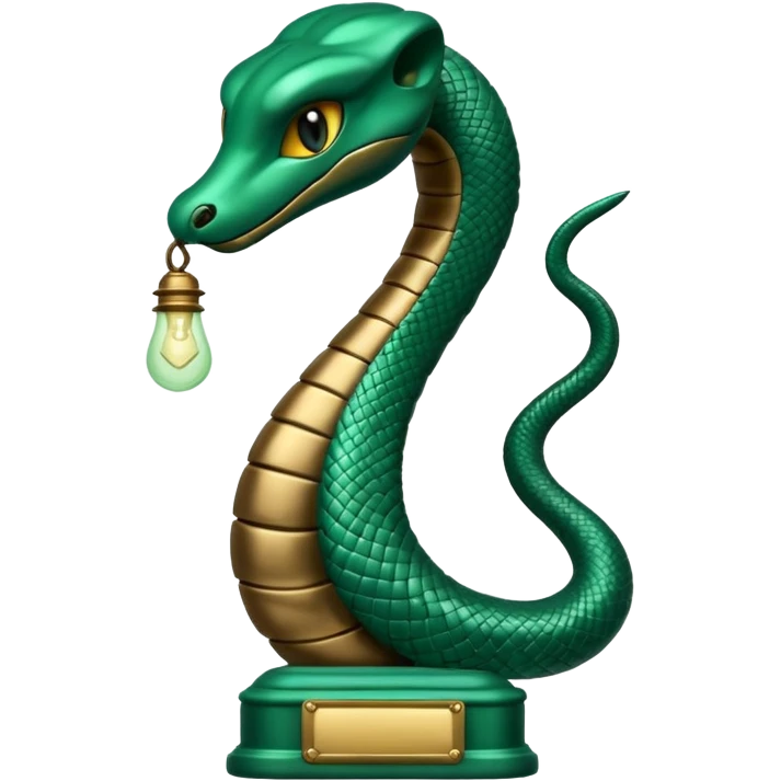 Enfermagem uma lamparina com uma cobra em volta  emoji