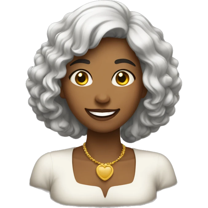 Mulher Feliz loira emoji