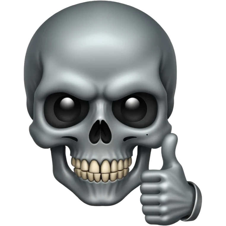 Skull punisher giving thumbs up emoji