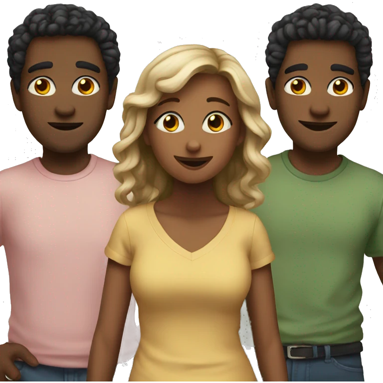 3 friends emoji