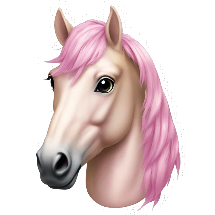 Pink gold stallion (head only) make sure it fits fo the organization  emoji