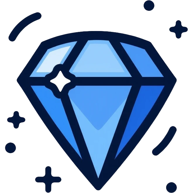 sparkling blue sapphire gem emoji