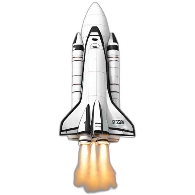 realistic New Glenn rocket outline emoji