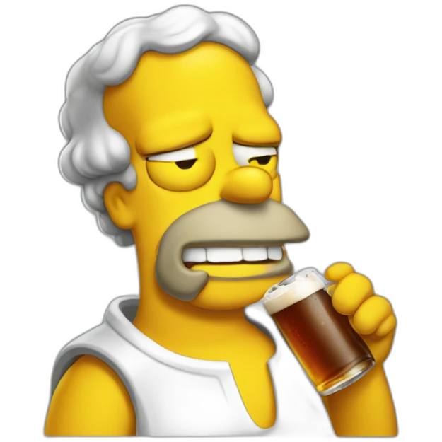 Homer bière emoji