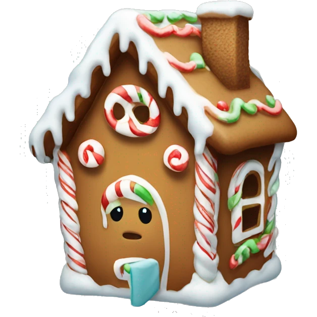 give me a gingerbread house emoji emoji