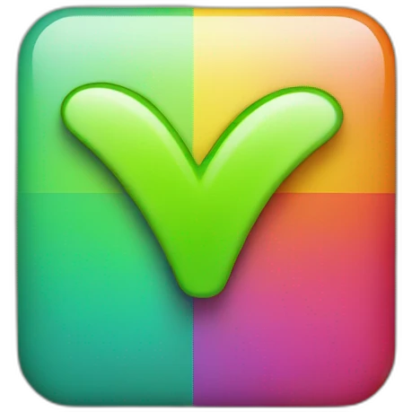 Colorful check mark emoji