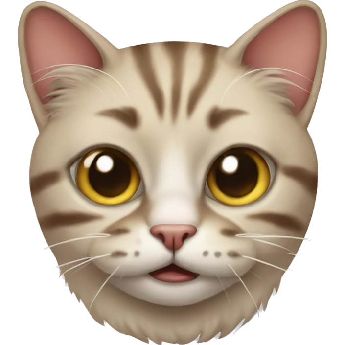 Ugly cat emoji