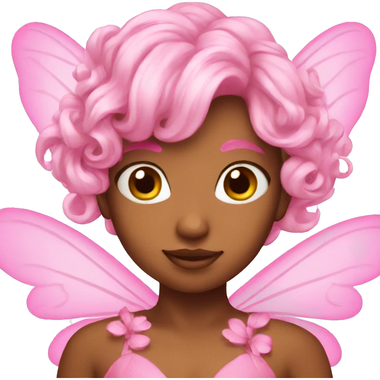 Pink fairy emoji