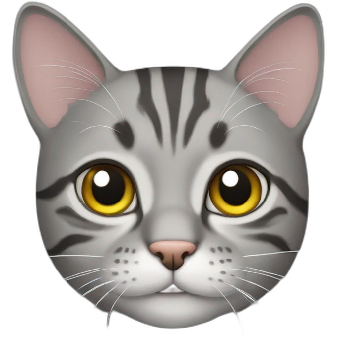 grey tabby cat emoji