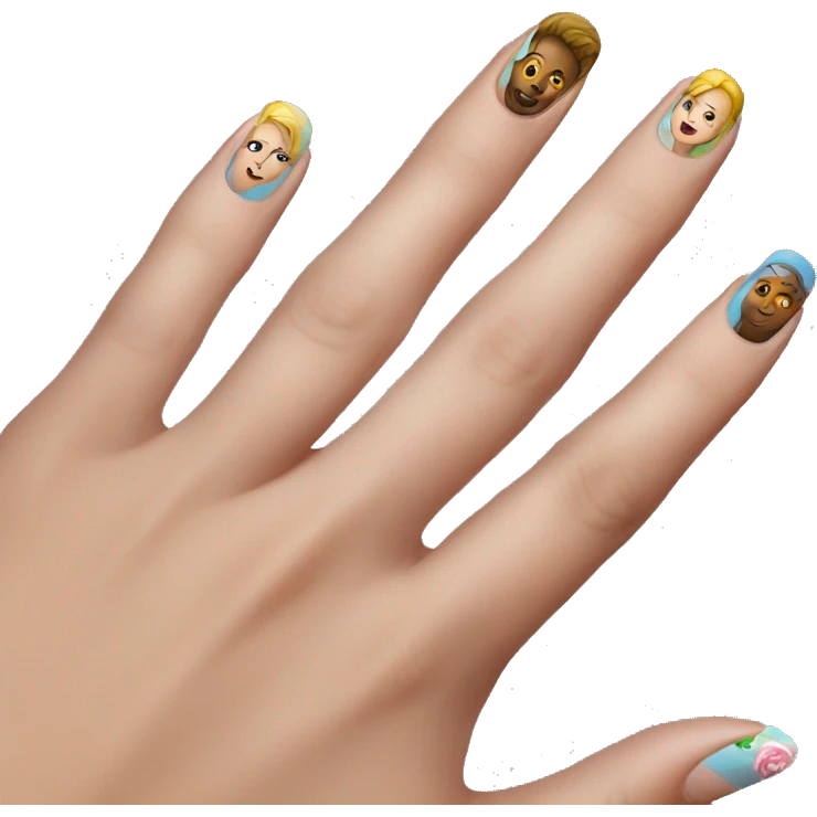 painting my nails emoji