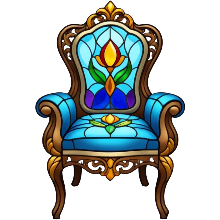 Stained glass chair emoji