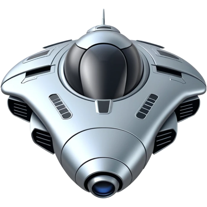 Futuristic technological space craft emoji